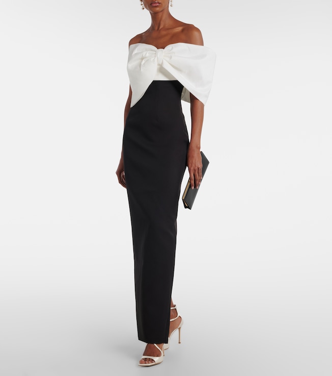 Rachel Gilbert Kace bow-detail gown