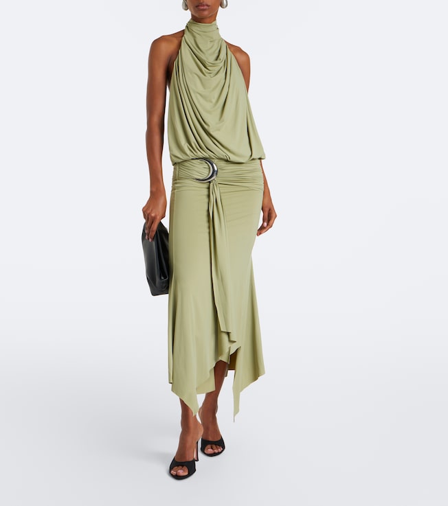 DE LA VALI De La Vali Vida draped jersey midi dress