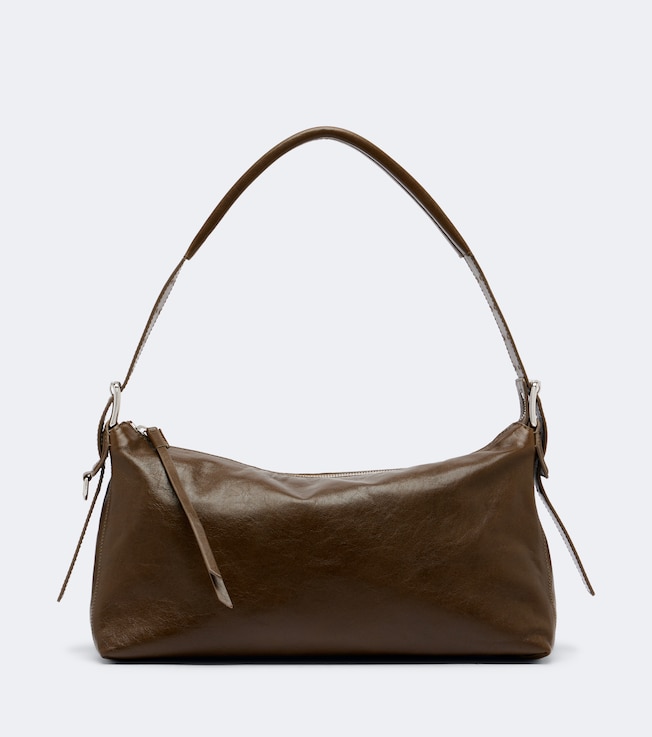 Lemaire Small belted leather shoulder bag