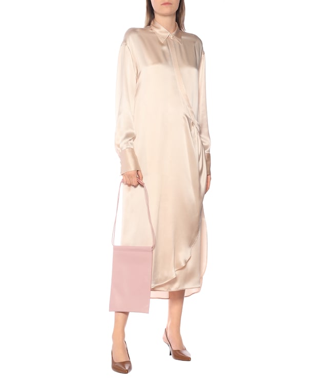 Jil Sander Silk-satin maxi dress