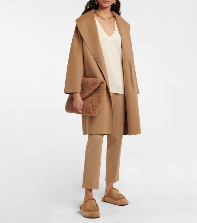 S Max Mara Messi belted virgin-wool coat
