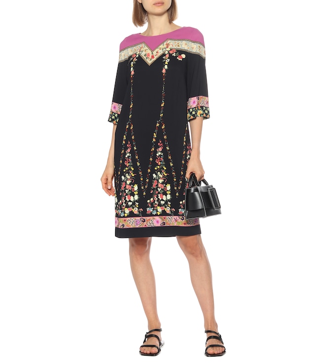 Etro Floral stretch-crêpe dress