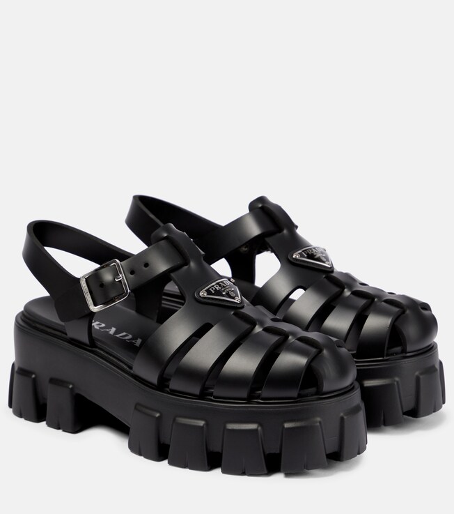 Prada Monolith platform sandals