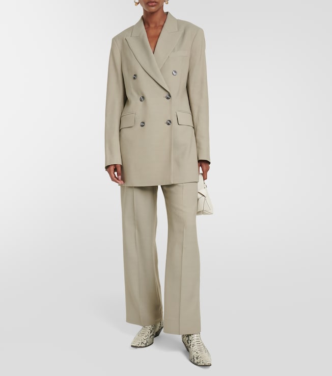 Acne Studios Double-breasted herringbone blazer