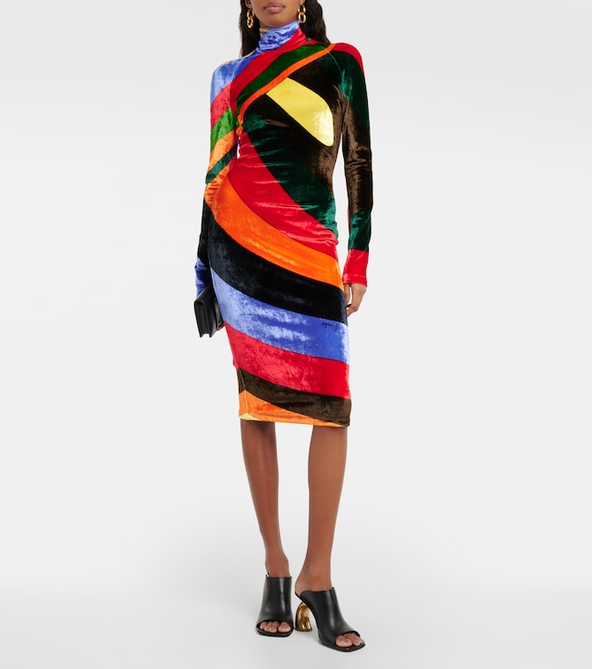 Pucci Iride printed velvet minidress 