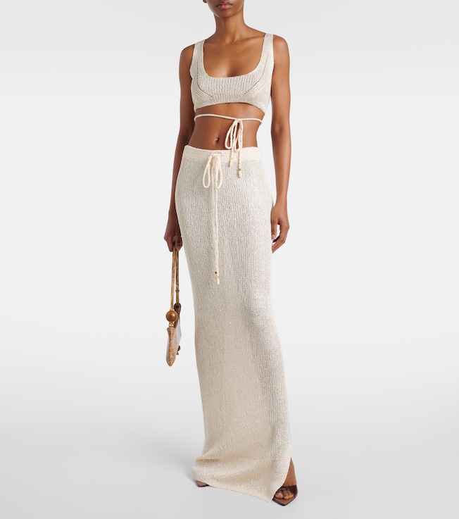 Bananhot Alma knitted maxi skirt