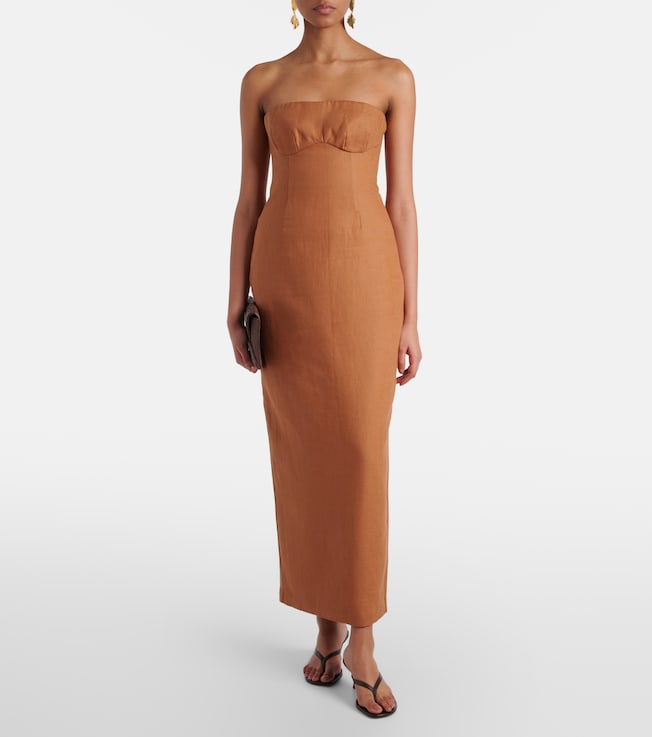 SIR. Evalita linen maxi dress