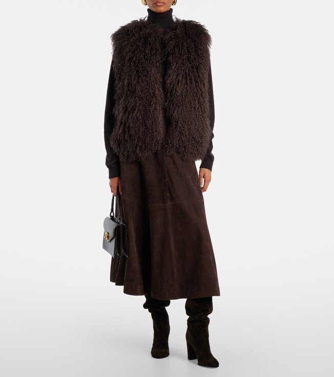 Yves Salomon Shearling vest