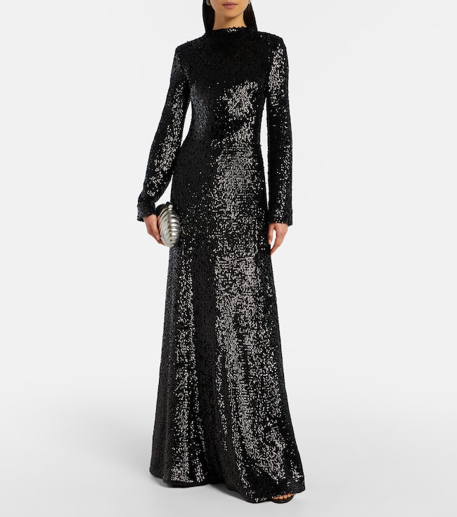 SIMKHAI Beatrice sequined gown