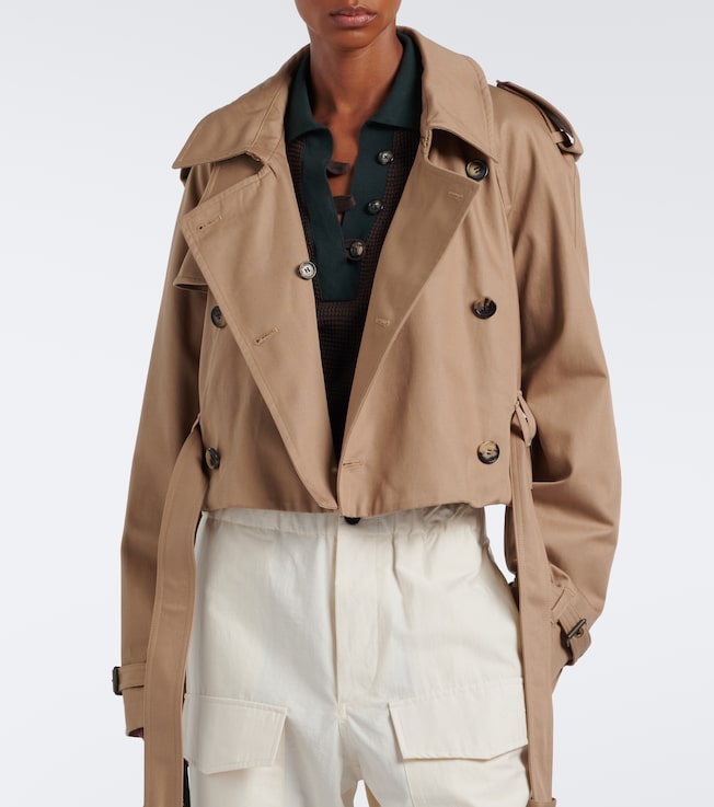 Jw Anderson Cropped cotton trench coat
