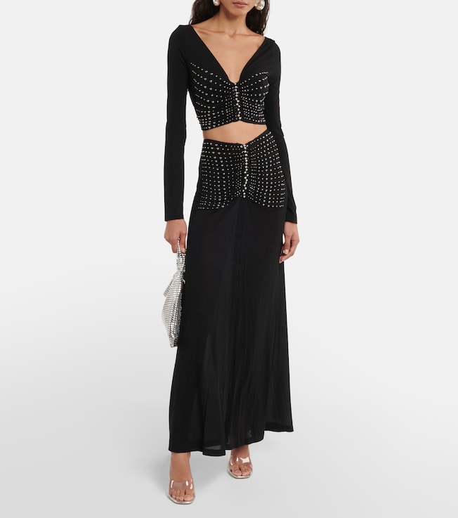 Rabanne Embellished maxi skirt