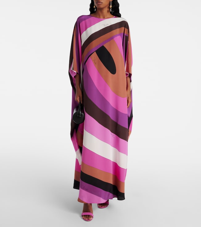 Pucci Iride silk crêpe de chine kaftan