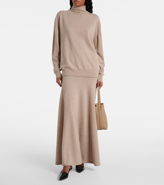 The Row Jovan cashmere maxi skirt  