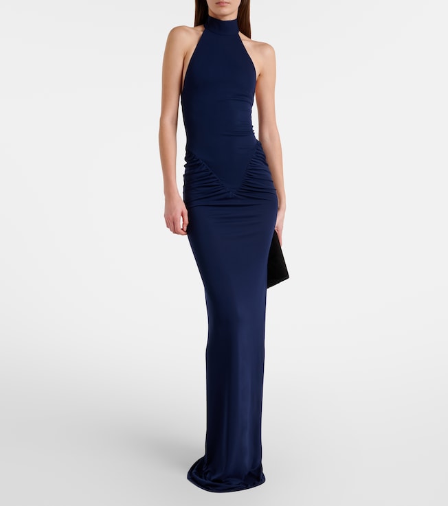 The New Arrivals Ilkyaz Ozel Cass ruched maxi dress