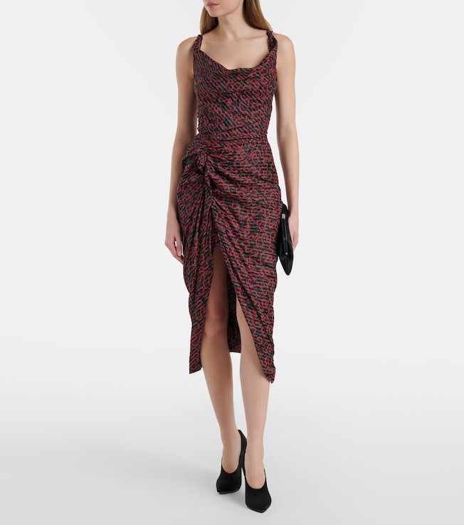 Vivienne Westwood Panther printed midi dress