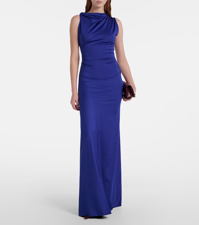 Victoria Beckham Asymmetric draped gown