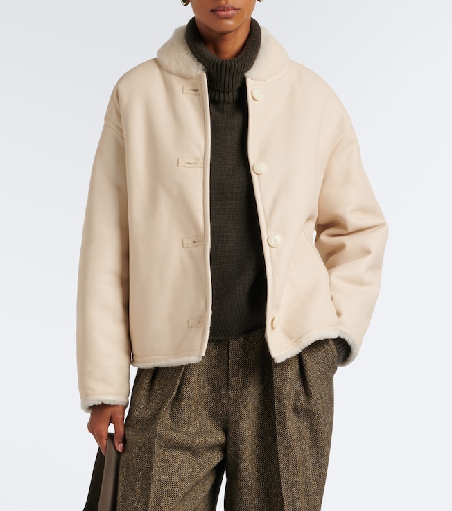 Yves Salomon Reversible shearling-trimmed leather jacket 