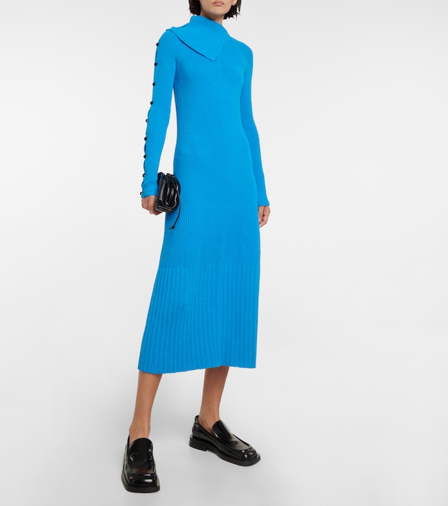 Proenza Schouler Ribbed-knit cotton-blend sweater dress