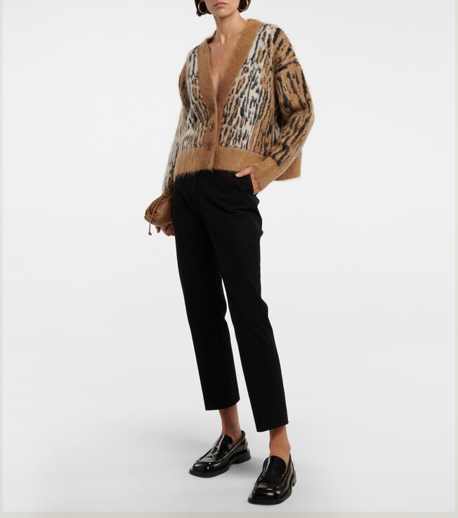 Dorothee Schumacher Leopard-print mohair-blend cardigan