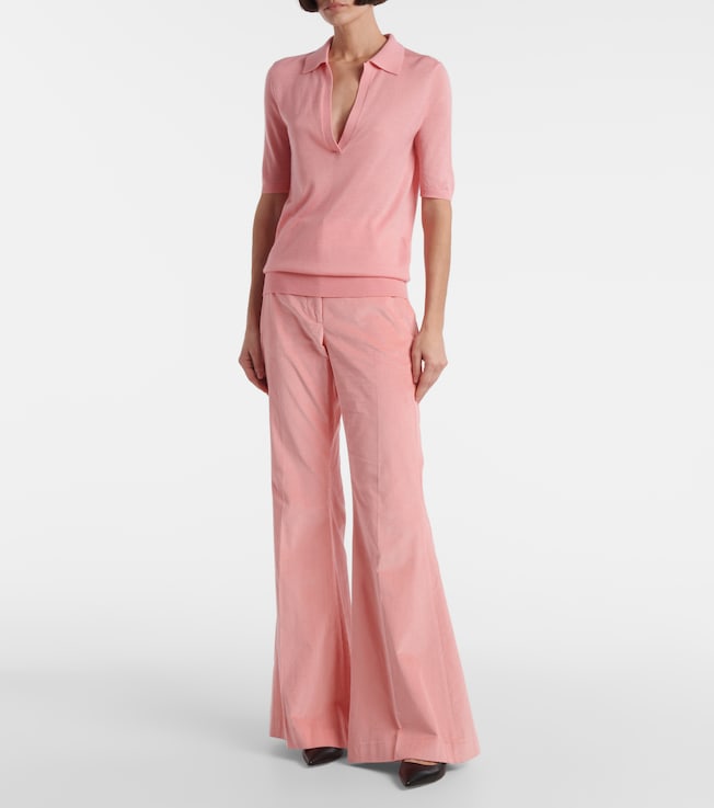 Gabriela Hearst Frank cashmere and silk polo sweater