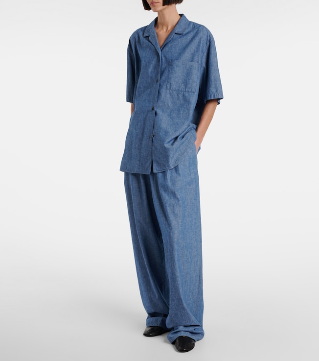 The Row Jorge cotton chambray shirt