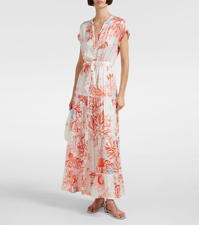 Poupette St Barth Printed shirt dress