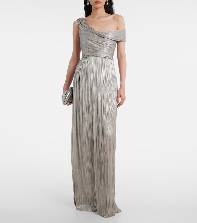 Maria Lucia Hohan Serene asymmetric silk mousseline gown