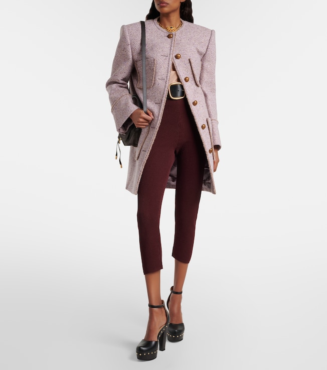 Chloé Wool-blend tweed coat