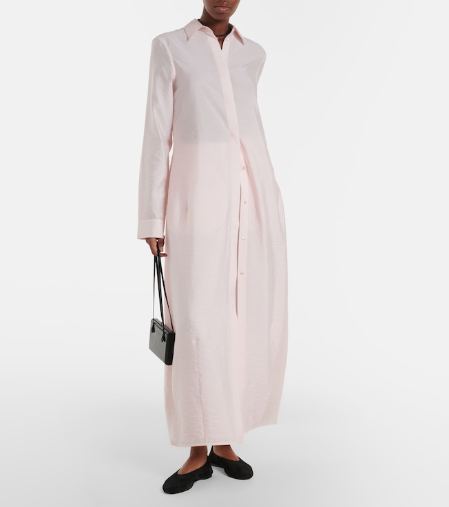 TOTEME Silk-blend shirt dress