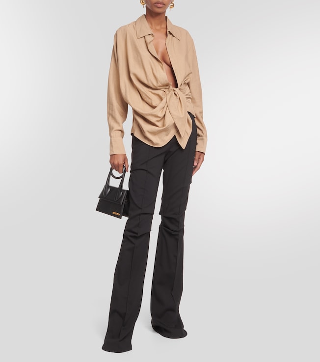 Jacquemus La Chemise Bahia tie-detail shirt