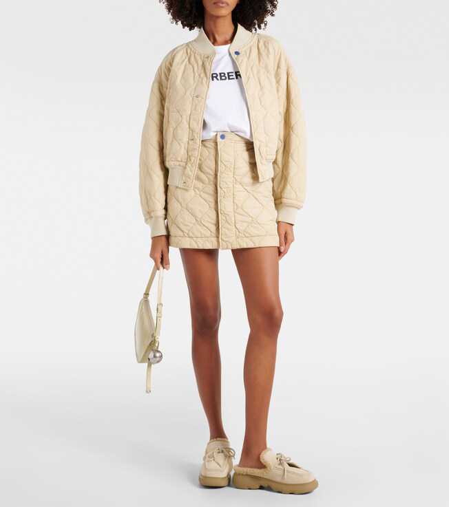 Burberry Quilted high-rise miniskirt 