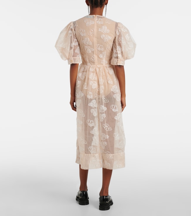 Simone Rocha Simone Rocha Embroidered midi dress
