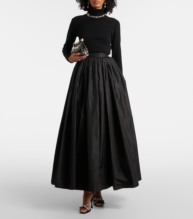 Dolce&Gabbana Gathered silk maxi skirt