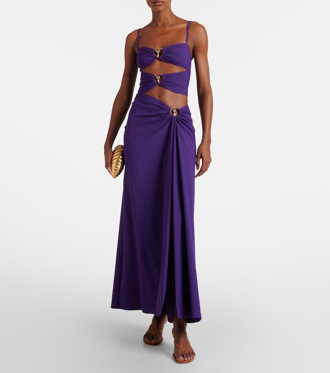 Christopher Esber Cutout ruched maxi dress