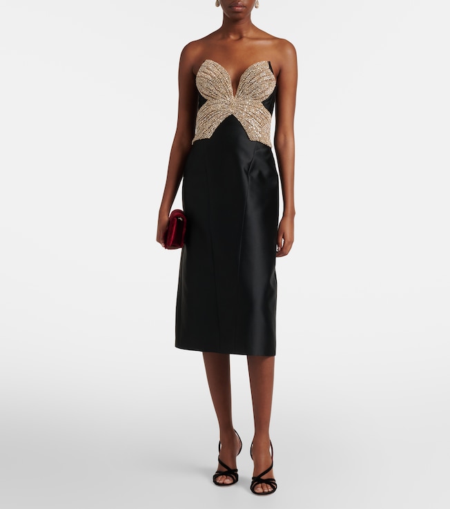 Costarellos Tala embellished cocktail dress