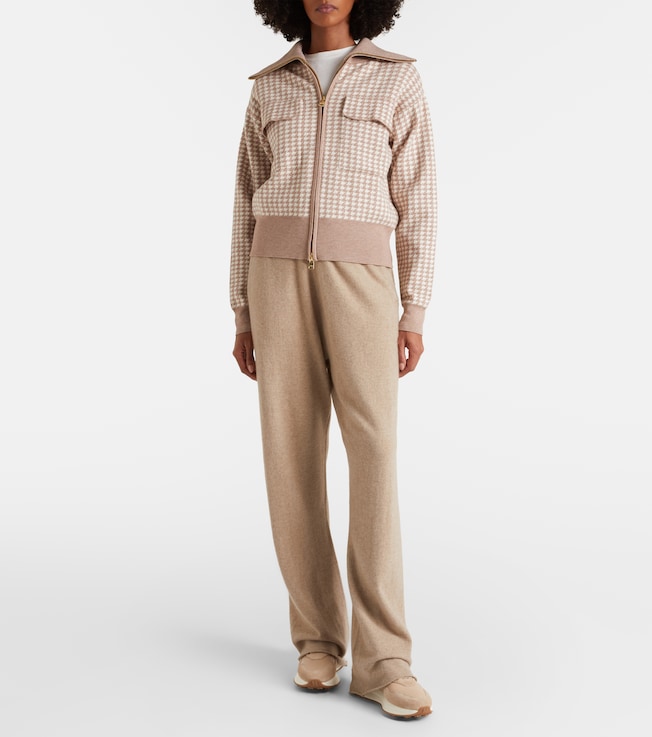 Varley Ablett houndstooth jacquard jacket