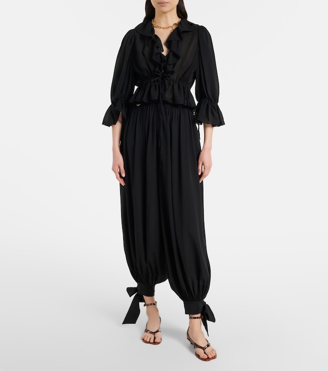 Chloé Silk crêpe de chine balloon pants