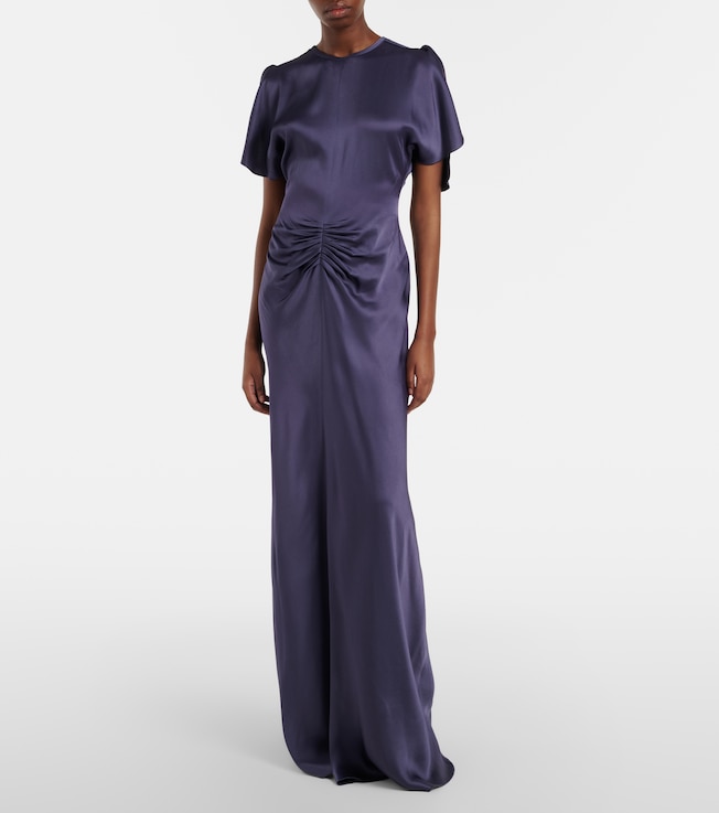 Victoria Beckham Isabella gathered satin gown