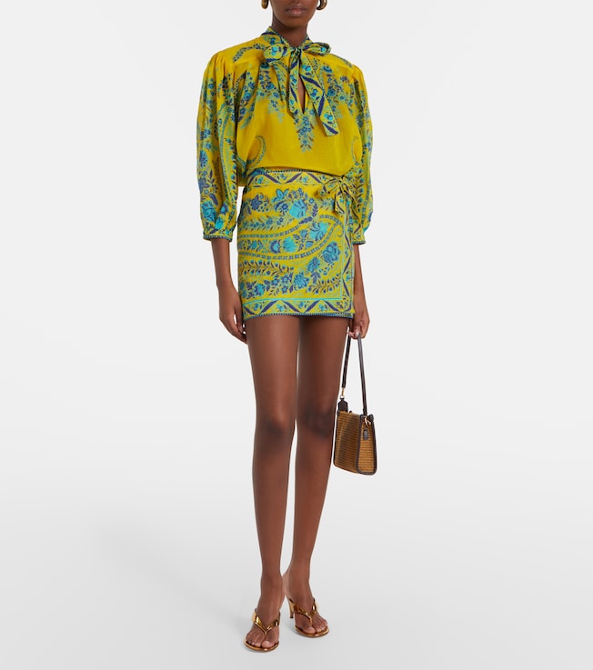 Etro Floral cotton beach cover-up