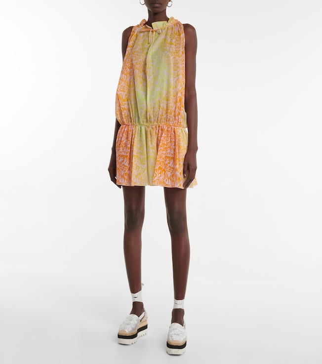 Stella McCartney Printed cotton minidress