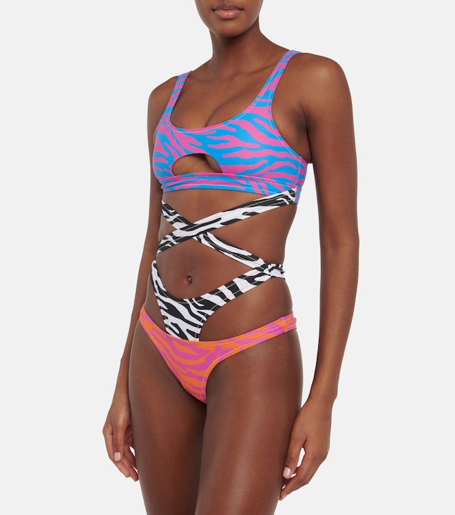 Reina Olga Theresa animal print swimsuit