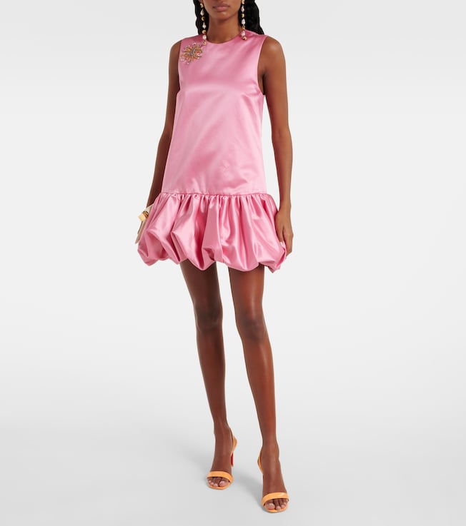 Alémais Neptuna embellished satin minidress