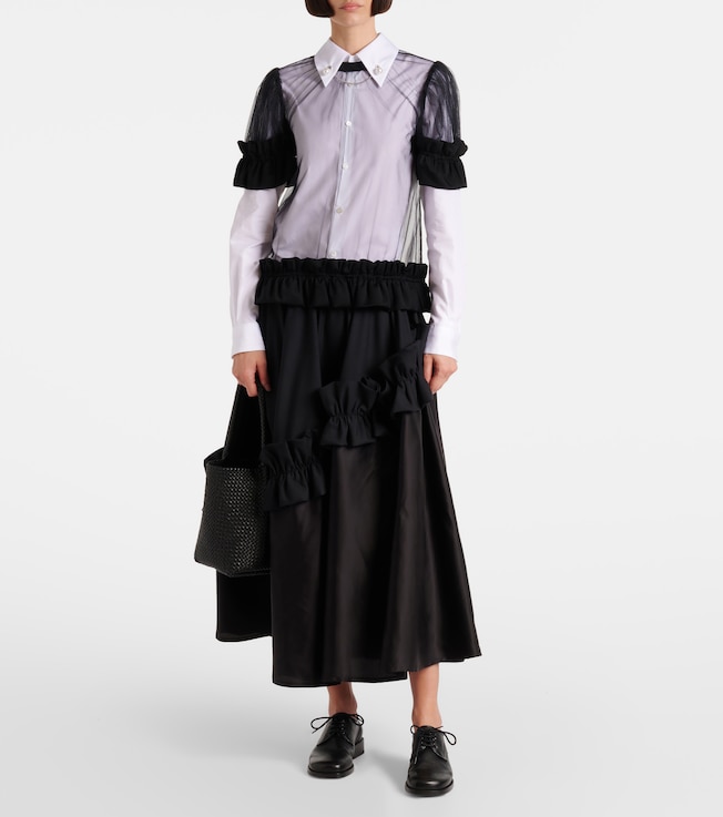 Noir Kei Ninomiya Sheer tulle top