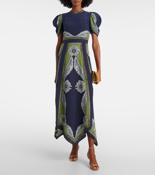 La DoubleJ Cherie printed silk maxi dress