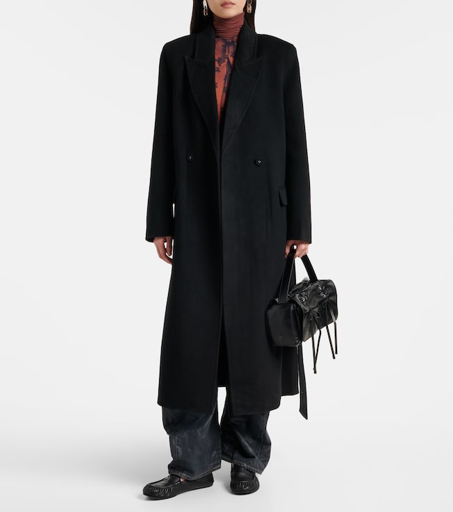 Acne Studios Wool and cashmere wrap coat