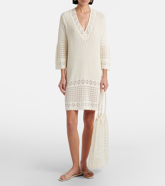 Eres Divina crochet minidress