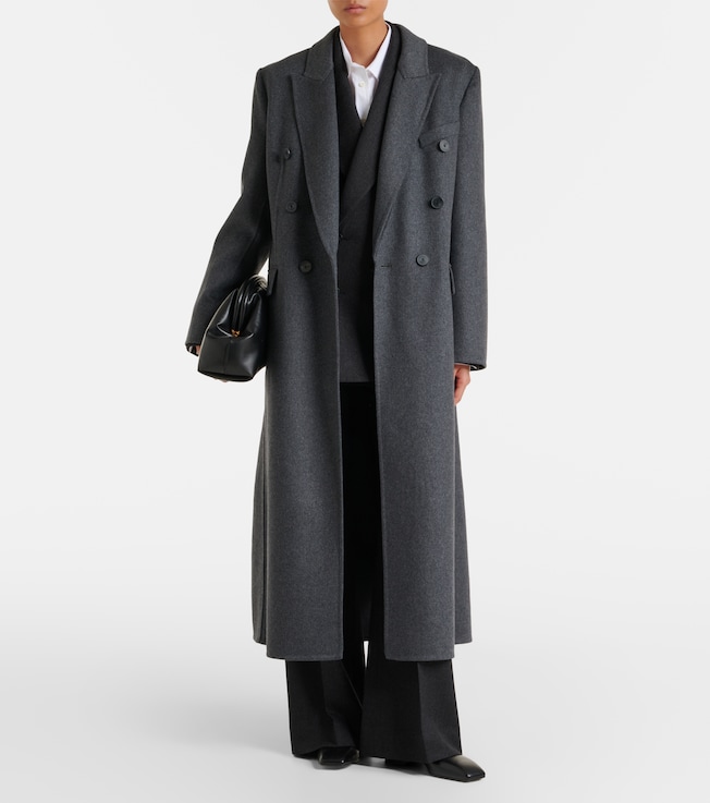 Victoria Beckham Double-breasted wool-blend coat