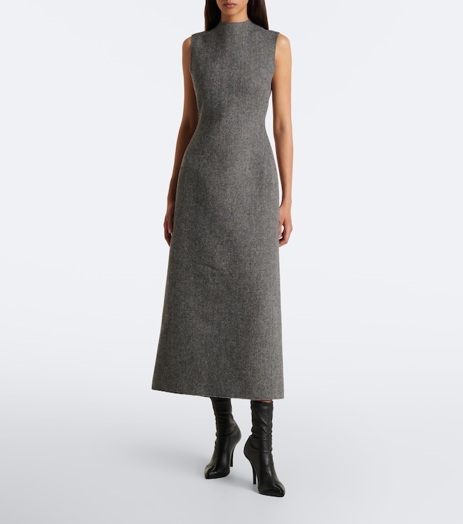 Maison Margiela Maison Margiela Herringbone virgin wool midi dress