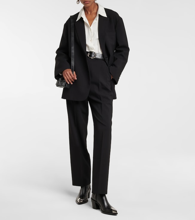 The Frankie Shop Bea twill blazer