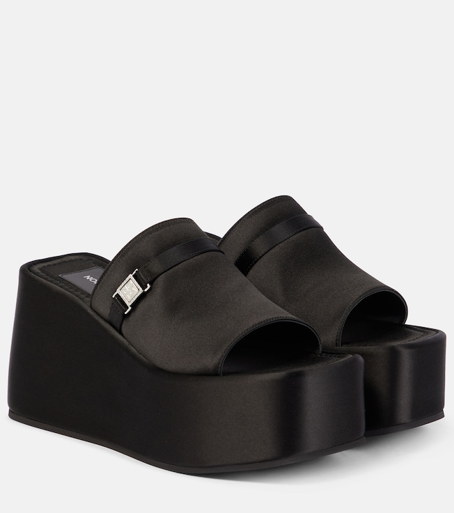 NODALETO Bulla Yelena satin platform slides